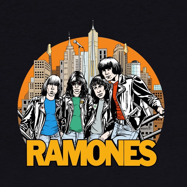 Ramones city scape by Hutch Clutter